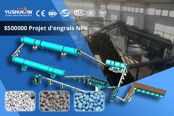$500000 investissement dans un production de engrais NPK